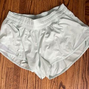 Hotty hot 2.5” Lululemon shorts. Color is delicate mint. (Discontinued)